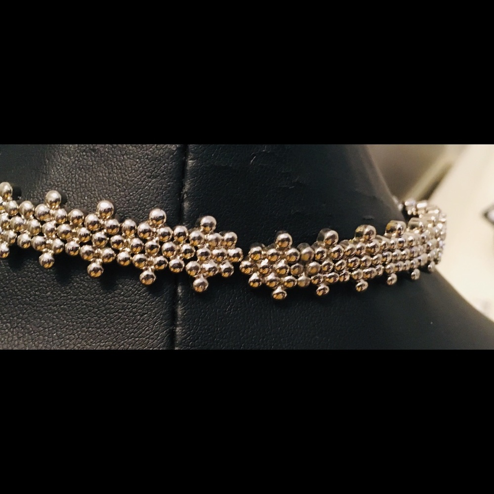 NineWest Rhinestone adjustable Choker - Picture 3 of 5